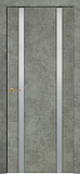 Дверь Оникс Престиж 2 бетон светлый, триплекс белый