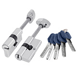 Цилиндровый механизм Punto Z407/75 mm (40+10+25) CP хром 5 кл.