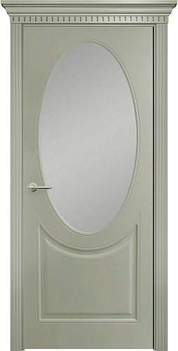 Дверь Оникс Брюссель фрезерованная эмаль RAL 7038, сатинат