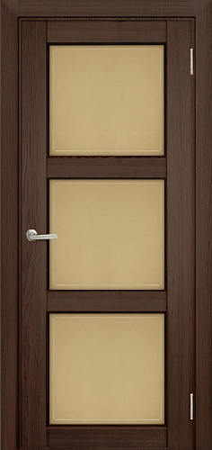 Дверь Берест массив сосны Браво дуб, стекло бронза