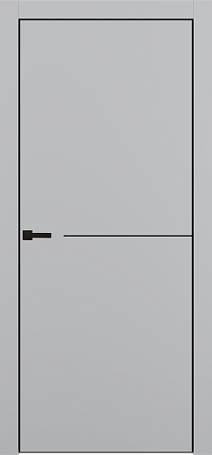 ДГ МР-50.1 В нардо серый кромка ABS, молдинг черный, глухая