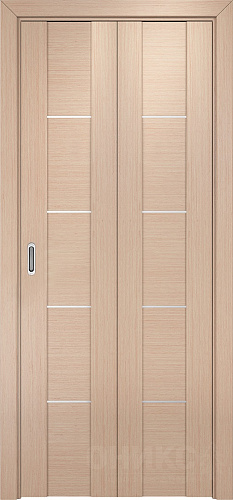 Дверь-книжка Оникс Парма беленый дуб, глухая