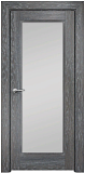 Дверь Оникс Италия 1 дуб седой, сатинат белый