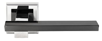 Межкомнатная ручка Morelli DIY MH38, никель белый/черный