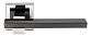 Схожие товары - Межкомнатная ручка Morelli DIY MH38, никель белый/черный