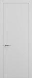 Дверь Z K14 полипропилен серый, ALU кромка хром, молдинг серебро, глухая
