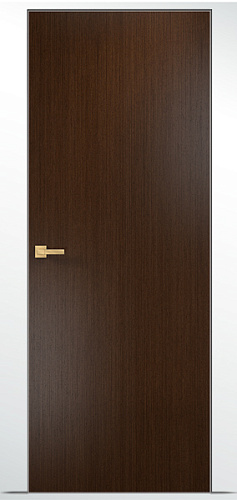 Дверь Оникс скрытая с отделкой шпон венге, стандартная