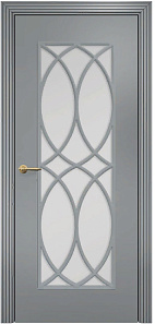Недавно просмотренные - Дверь Оникс Турин фрезерованная эмаль RAL 7040, сатинато с решеткой №7