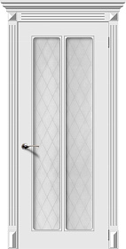 Недавно просмотренные - Дверь Ретро 2 эмаль белая, стекло белое матовое кристалл