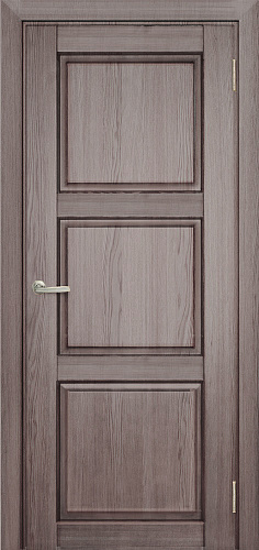 Дверь Берест массив сосны Браво серое дерево, глухая