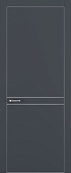 Схожие товары - Дверь Z K13 полипропилен  графит премьер, ALU кромка хром, молдинг серебро, глухая