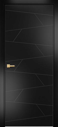Дверь Оникс Концепт №2 эмаль черная, глухая
