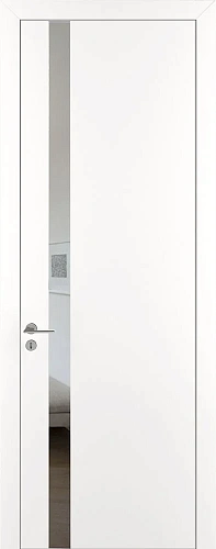 Дверь ДР Tamburat 4104 аляска AL кромка, зеркало серое