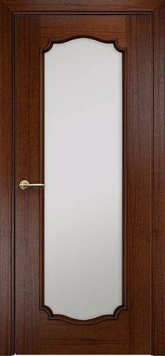 Дверь Оникс Венеция 2 красное дерево с черной патиной, сатинат