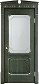 Схожие товары - Дверь Итальянская Легенда массив ольхи ОЛ7.2 зеленый с патиной серебро, стекло 7-3