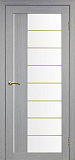 Дверь Эко 524.22 АСС дуб серый молдинг SG, сатинат белый