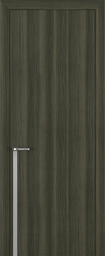 Дверь Z K21 toppan дуб темный, молдинг серебро, глухая