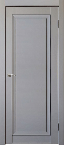 Дверь ДР экошпон Деканто ПДГ 2 бархат grey вставка черная, глухая