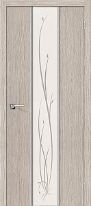 Недавно просмотренные - Дверь Браво Глейс-2 Twig 3D капучино, зеркало белое художественное
