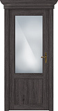 Дверь Статус CLASSIC 521 дуб патина, стекло сатинато белое матовое
