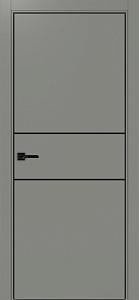 Недавно просмотренные - Дверь Эко 203 серый молдинг SB, кромка AL черная SB с 4-х сторон, глухая