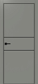 Схожие товары - Дверь Эко 203 серый молдинг SB, кромка AL черная SB с 4-х сторон, глухая