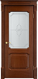 Дверь ПМЦ массив дуба Д7 коньяк, стекло 7-1