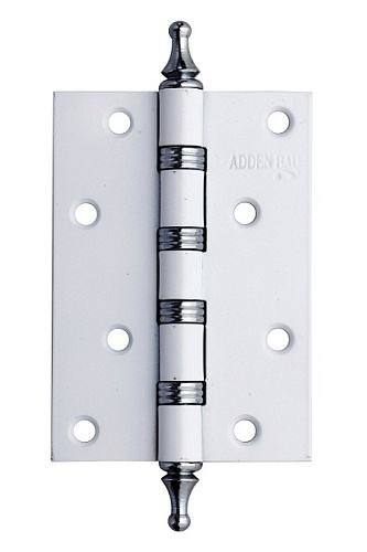 Петля универсальная ADDEN BAU 100x70x2,5 4W Белая/Хром