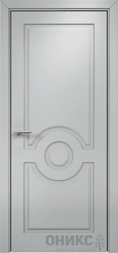 Дверь Оникс Рада фрезерованная эмаль RAL 7038, глухая