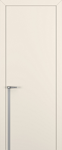 Дверь Z K21 полипропилен крем, молдинг серебро, глухая