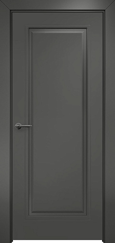 Дверь Оникс Турин фрезерованная №2 PVC серый, глухая