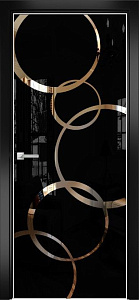Недавно просмотренные - Дверь Оникс Арт, лакобель черный RAL 9005, зеркало №4