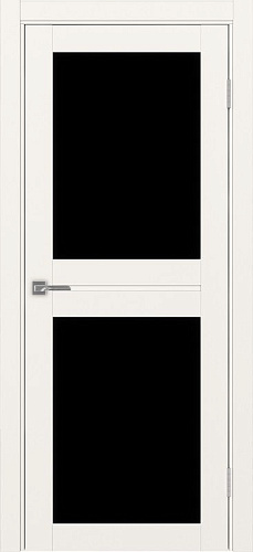 Дверь Эко 520.212 бежевый, lacobel черный