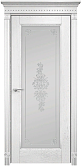 Схожие товары - Дверь Оникс Италия 1 эмаль белая с серебряной патиной, сатинат белый контурный витраж №3