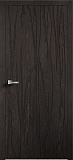 Дверь ПМЦ Design массив дуба Plastron вороново крыло, глухая