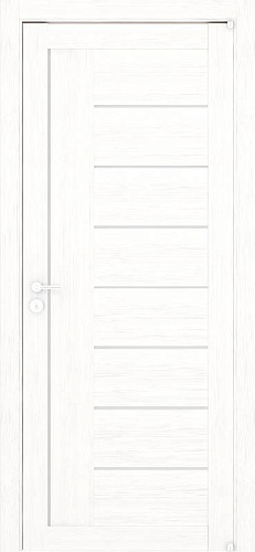 Дверь ДР экошпон Eco-Light 2110 белый велюр, стекло