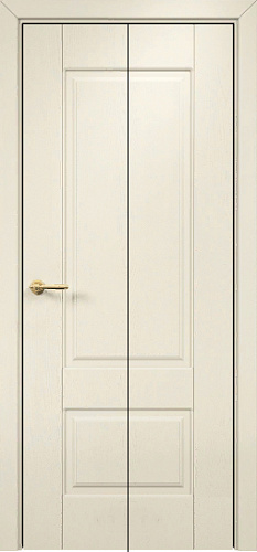 Дверь-книжка Оникс Марсель фрезерованная эмаль слоновая кость, глухая