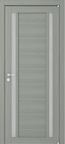 Дверь ДР экошпон Eco-Light 2122 графит велюр, стекло