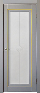Недавно просмотренные - Дверь ДР экошпон Деканто ПДО 2 бархат grey вставка золотистая, сатинато белое