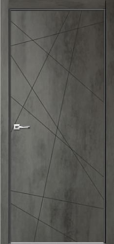 Дверь V Лоярд эмалит Севилья 26 бетон темный, глухая