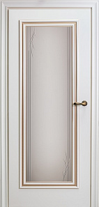 Недавно просмотренные - Дверь М L-82 эмаль White base patina gold, сатинат гравировка C15