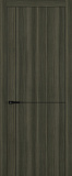 Дверь Z K17 toppan дуб темный, молдинг черный, глухая