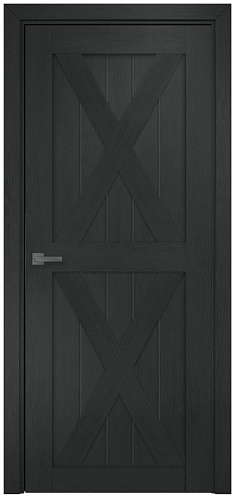 Дверь Оникс Лофт №4 дуб графит, глухая