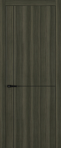 Дверь Z K17 toppan дуб темный, молдинг черный, глухая