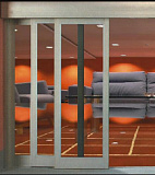 Механизм для раздвижной двери D-80 telescopic 3,2 м