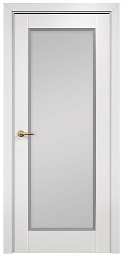 Дверь Оникс Тоскана 1 эмаль белая/RAL 7040, сатинат белый