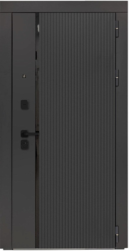 Входная дверь Bomond 3KL-1009 черная шагрень/панель на выбор