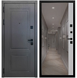 Входная дверь Матадор MXК-2 альберо грей/панель зеркало 1, силк маус