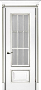 Недавно просмотренные - Дверь Текона эмаль Smalta 08 белый RAL 9003 патина серебро, остекленная