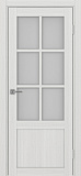 Дверь Эко 541.2221 ПФ ясень серебристый, сатинат